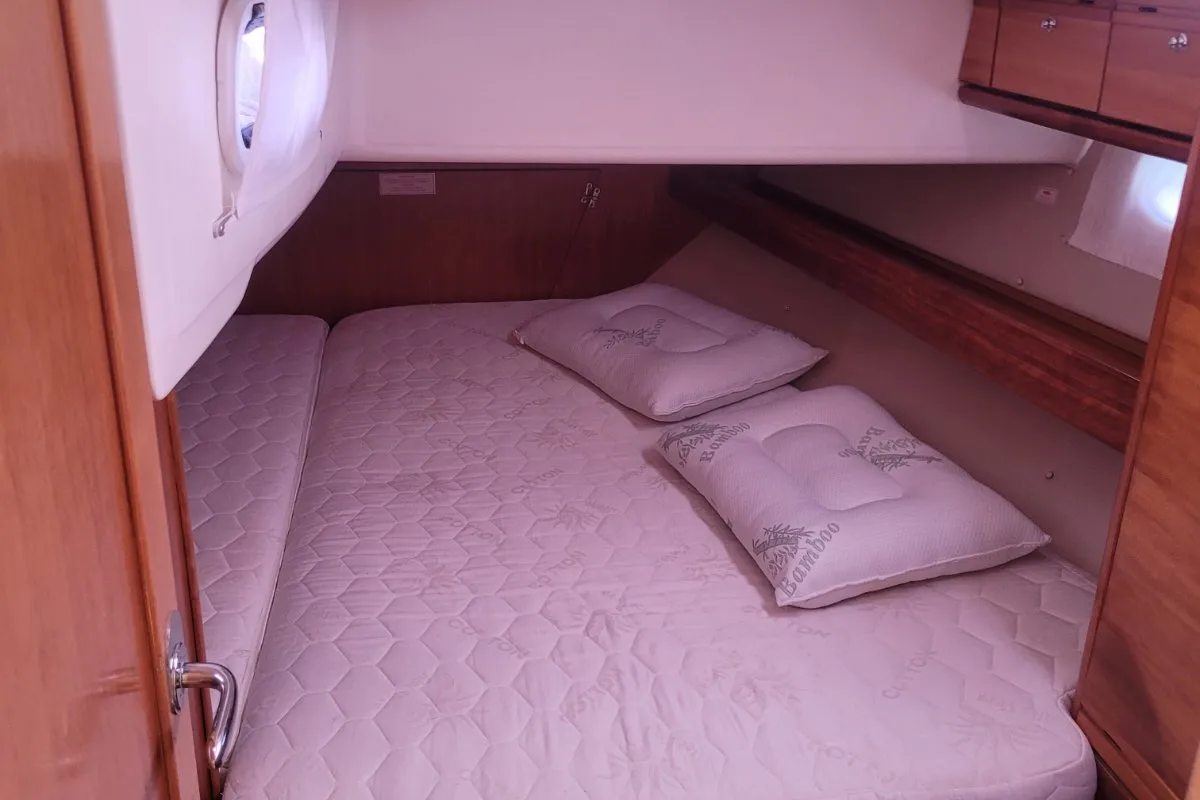 Cabin on Denise, a Bavaria 46 sailboat at Municipal Unit of Ellomenos, Greece