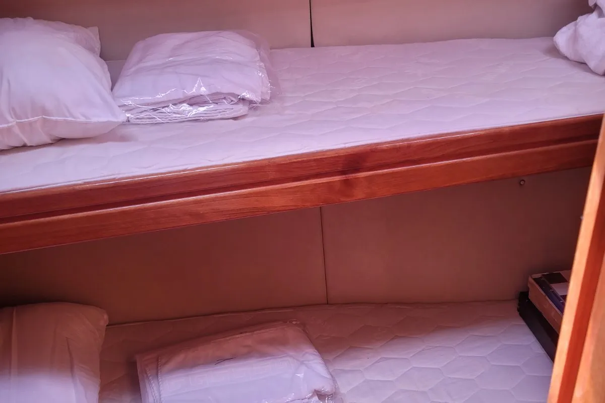 Cabin on Denise, a Bavaria 46 sailboat at Municipal Unit of Ellomenos, Greece