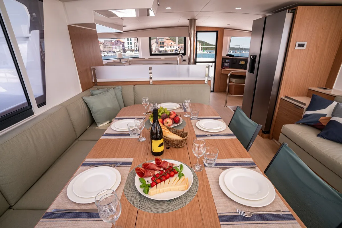 Salon of Love Story, a Bali 4.6 catamaran at Pirovac, Croatia