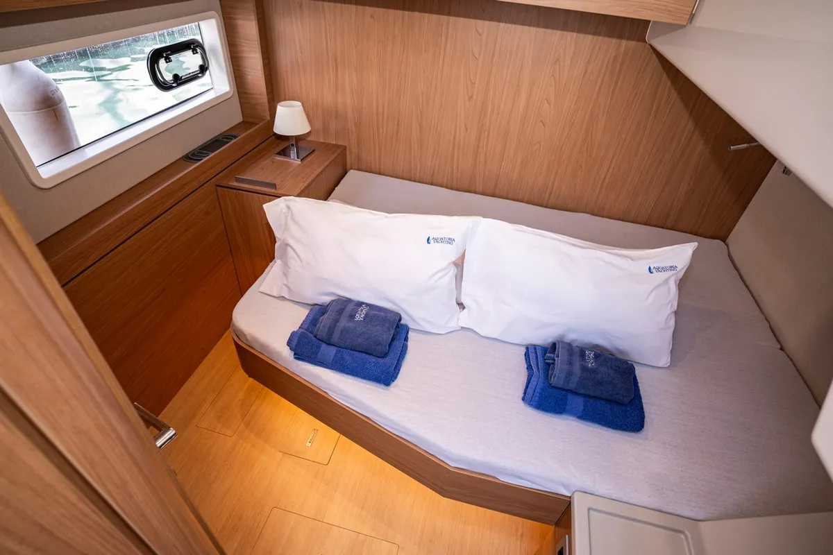 Cabin on Love Story, a Bali 4.6 catamaran at Pirovac, Croatia