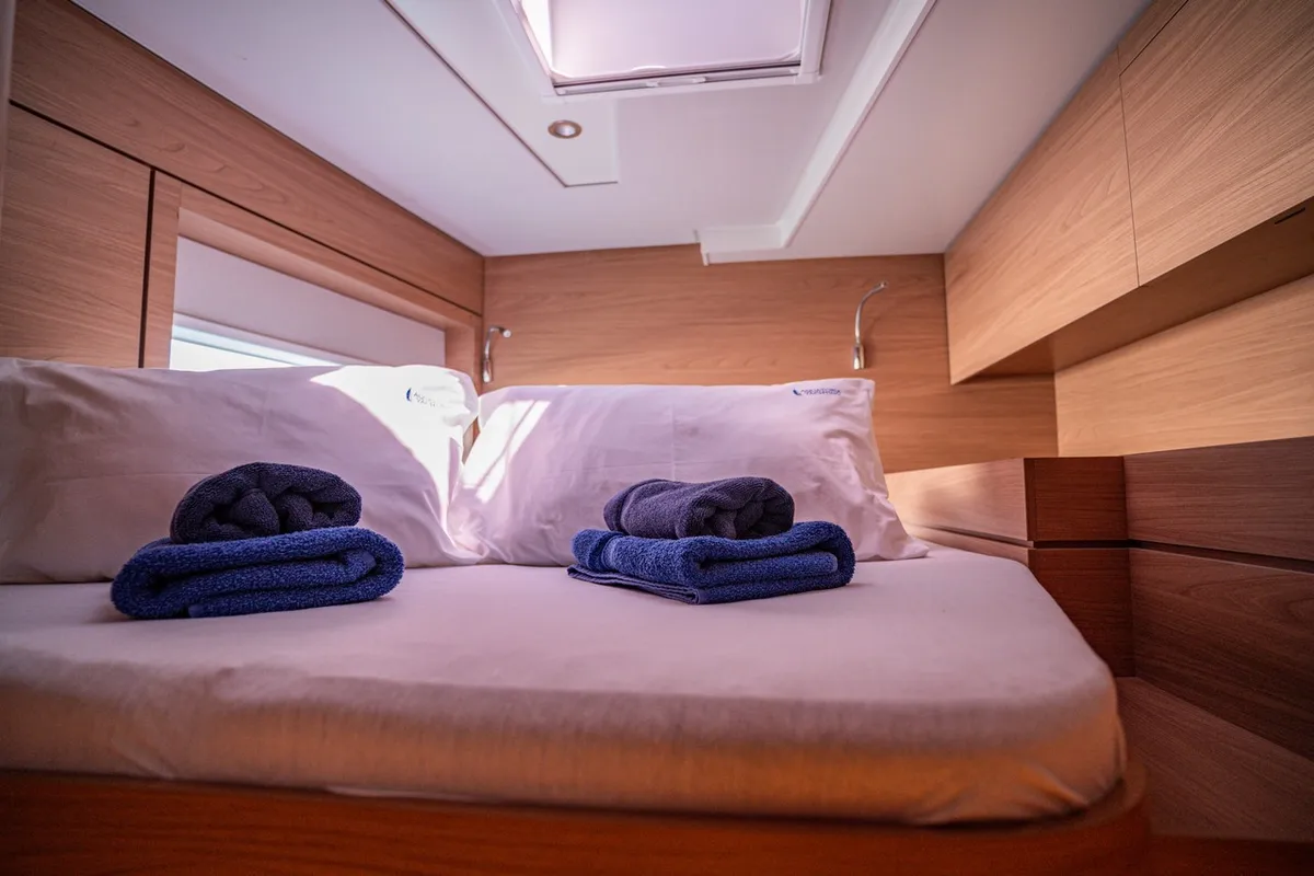 Cabin on Love Story, a Bali 4.6 catamaran at Pirovac, Croatia