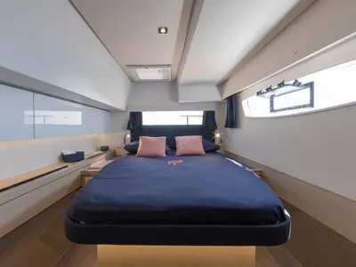 Cabin on Fountaine Pajot Saona 47, a catamaran at Kaštela, Croatia