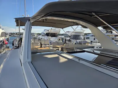 Deck of Olga V, a Beneteau Oceanis Yacht 62 - 3 + 1 sailboat at Grad Kaštela, Croatia
