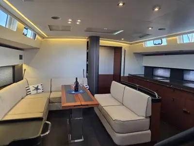Salon of Olga V, a Beneteau Oceanis Yacht 62 - 3 + 1 sailboat at Grad Kaštela, Croatia