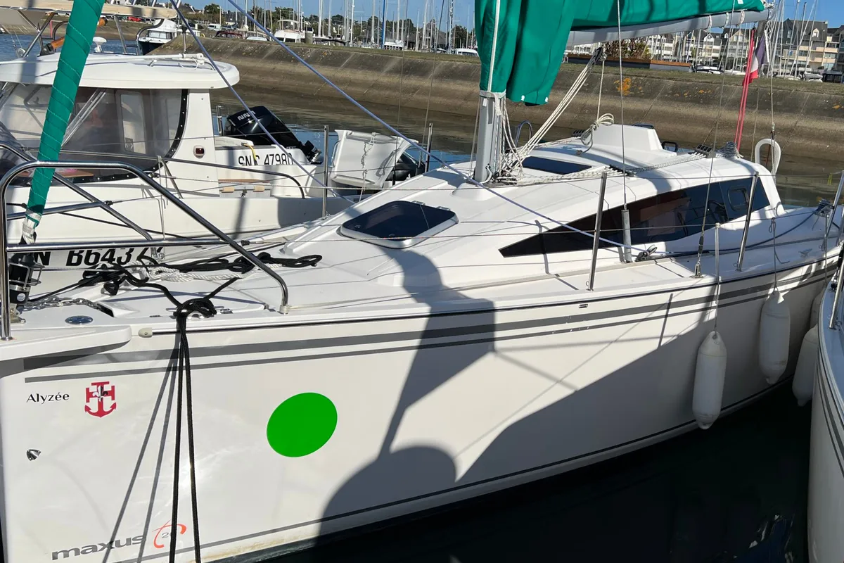 Exterior view of Alyzee, a Northman Maxus 26 Standard sailboat at Kerners, France