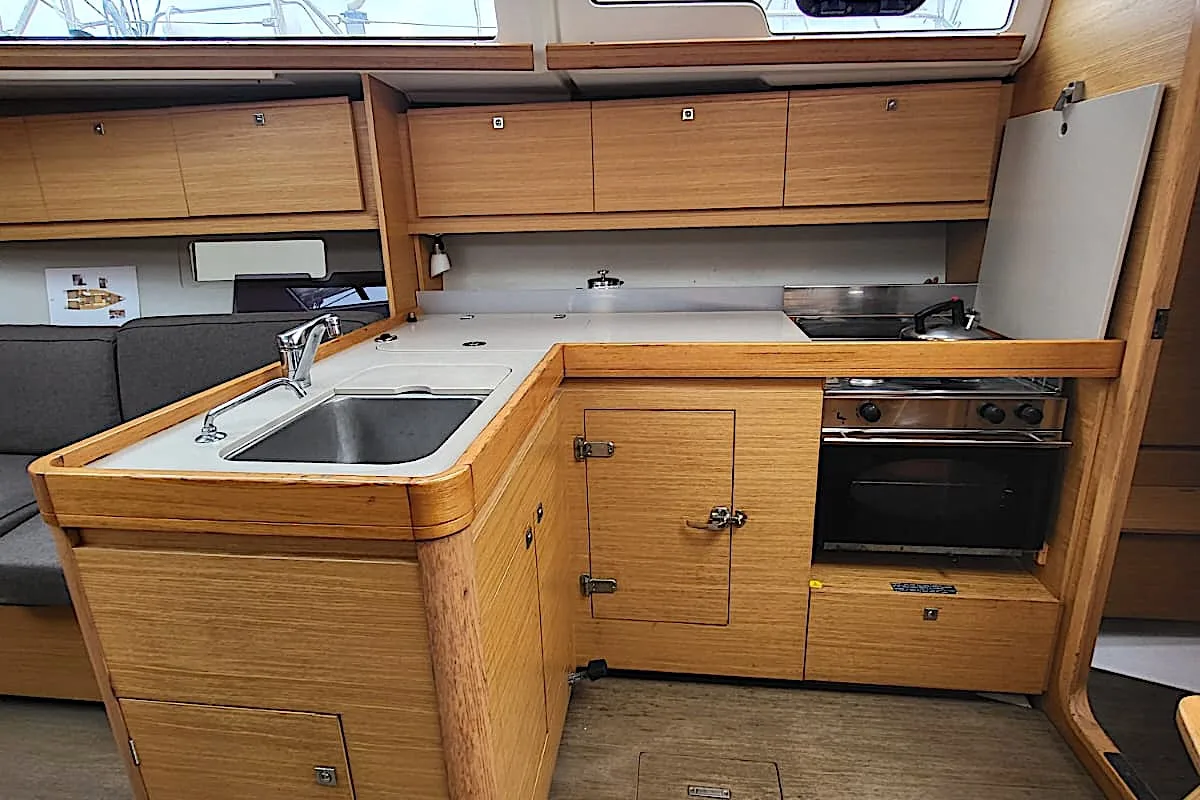Galley of Ithaque, a Dufour 382 GL sailboat at Toulon, France