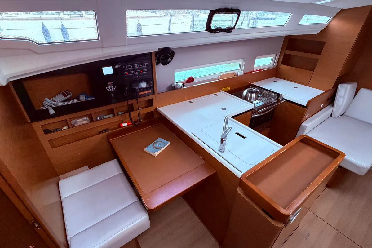 Alaska, a Jeanneau Sun Odyssey 410 sailboat at Municipal Unit of Ellomenos, Greece