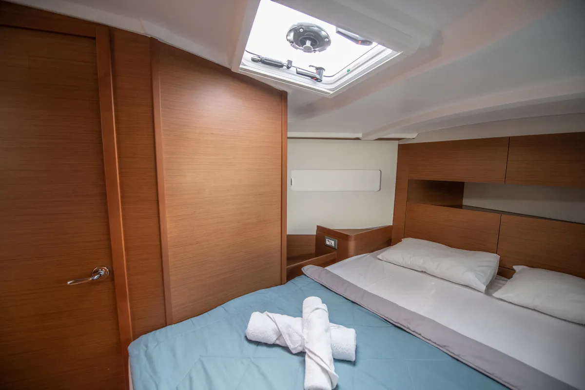 Alaska, a Jeanneau Sun Odyssey 410 sailboat at Municipal Unit of Ellomenos, Greece