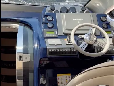 Cockpit of Lia, a Azimut Atlantis 55 motor yacht at Pallini, Greece
