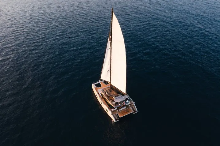 Exterior view of Sunreef 70, a catamaran at Kaštela, Croatia