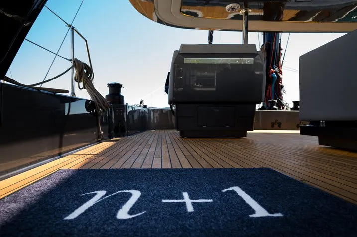 Cockpit of Sunreef 70, a catamaran at Kaštela, Croatia
