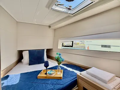 Cabin on Blue Horizon, a Lagoon 40 catamaran at Municipal Unit of Ellomenos, Greece