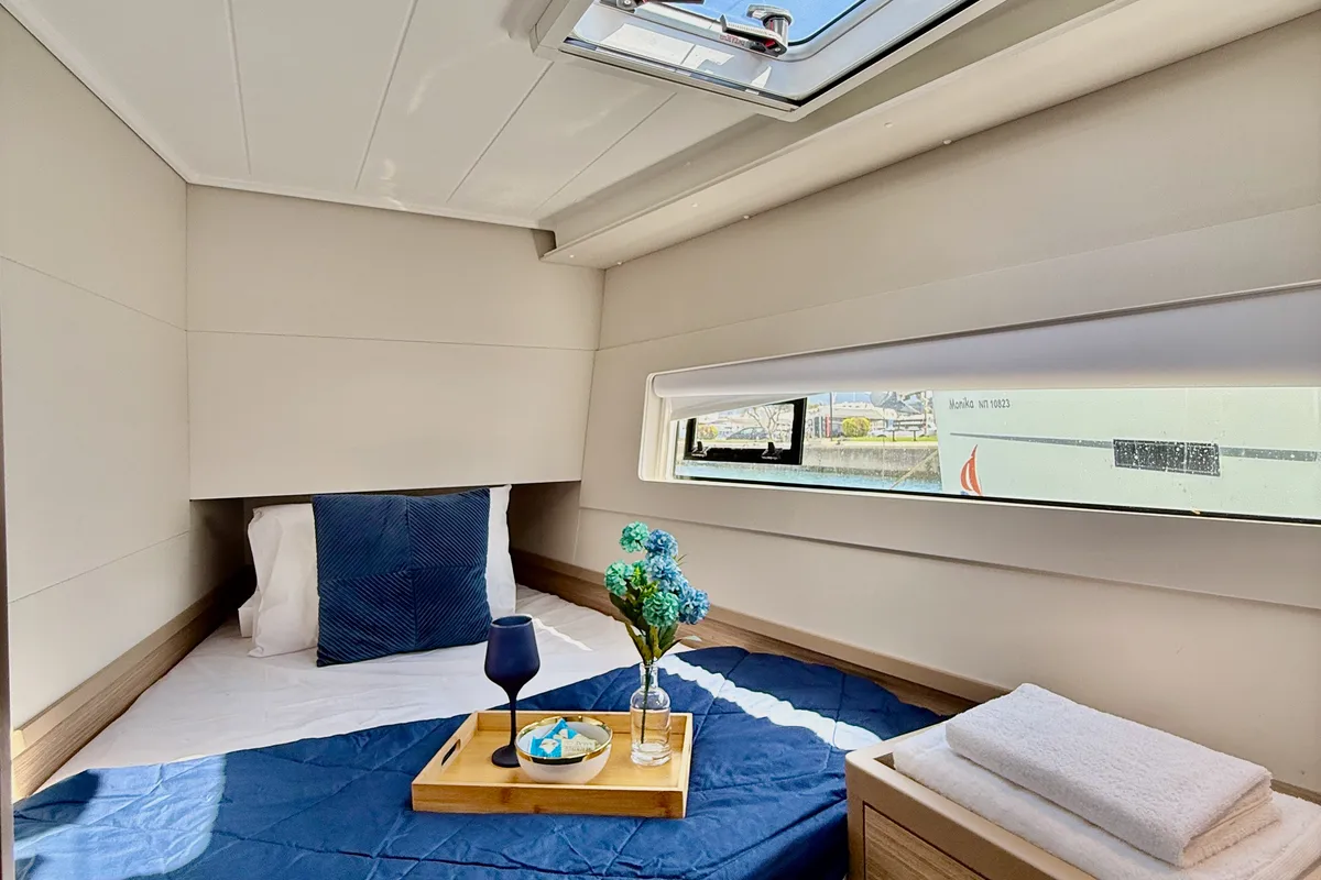 Cabin on Blue Horizon, a Lagoon 40 catamaran at Municipal Unit of Ellomenos, Greece