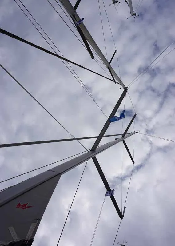 Alexis, a Bavaria C42 sailboat at Kontokali, Greece