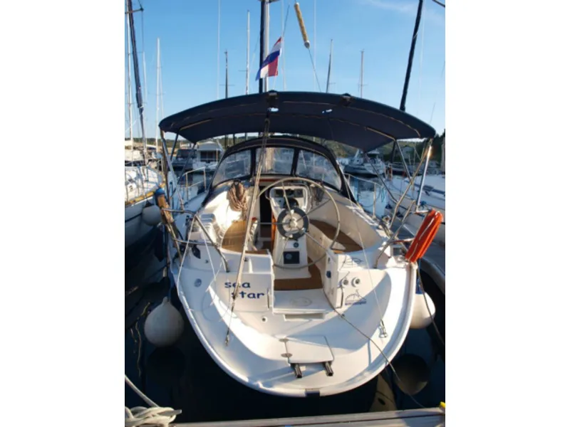 Exterior view of Sea Star, a Bavaria 32 Cruiser sailboat at Primošten, Croatia