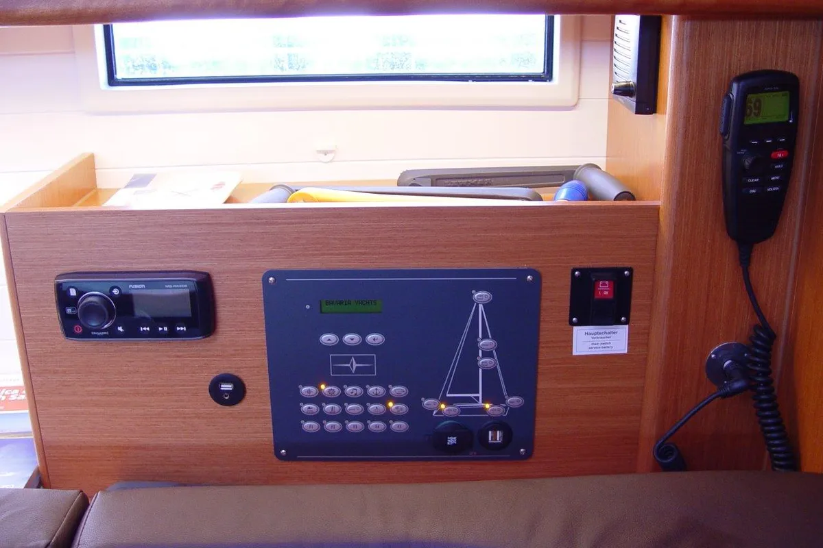 Fenice, a Bavaria Cruiser 46 sailboat at Olbia, Italy