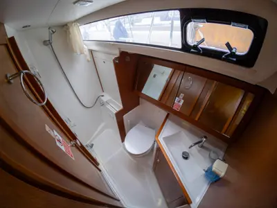 Head on Comfort, a Beneteau Oceanis 41 sailboat at Fethiye, Turkey