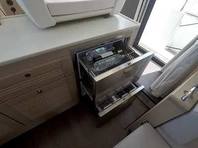 Galley of Ocean Dreamer, a Beneteau Swift Trawler 47 motor yacht at Grad Šibenik, Croatia
