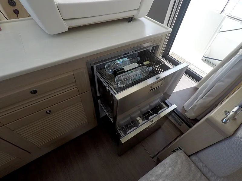 Galley of Ocean Dreamer, a Beneteau Swift Trawler 47 motor yacht at Grad Šibenik, Croatia
