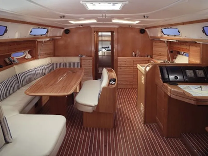 Salon of Lollipop, a Bavaria 50 sailboat at Municipal Unit of Lefkada, Greece