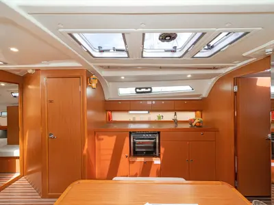 Galley of Laertis, a Bavaria Cruiser 41 sailboat at Volos, Greece