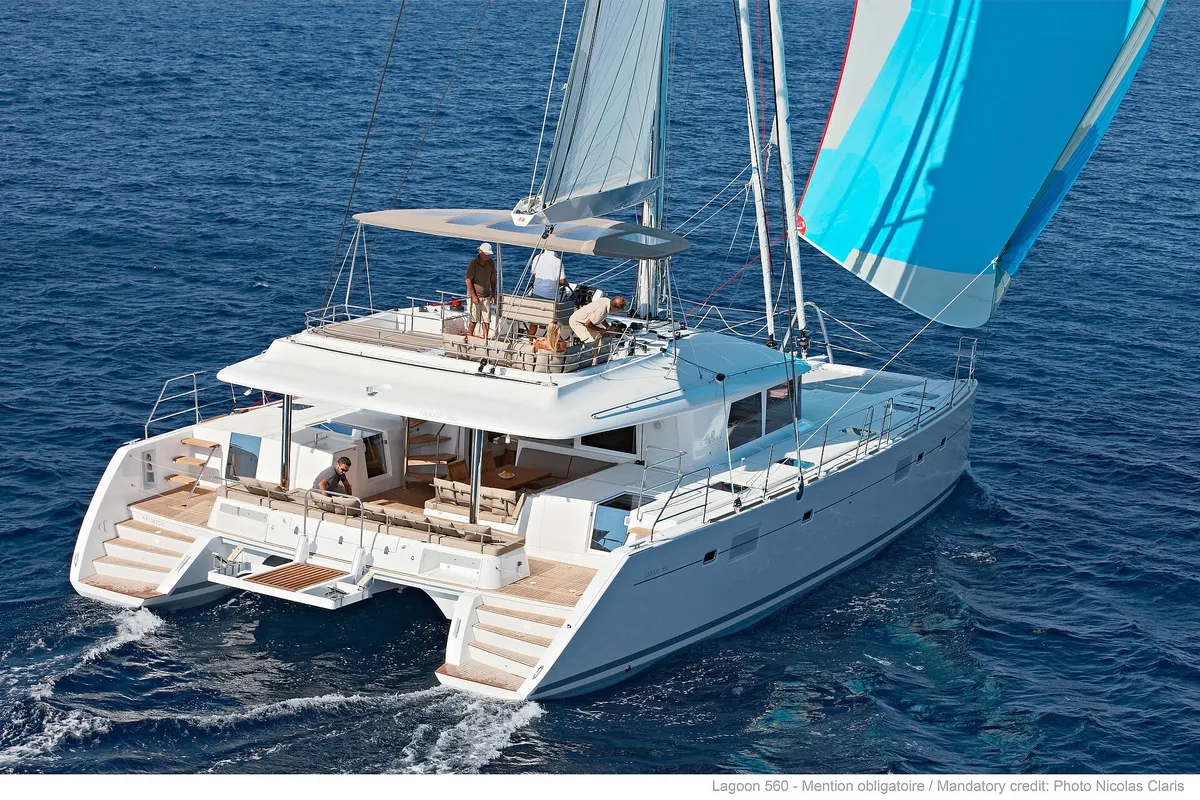 Lagoon 560 2011, a Lagoon 560 catamaran at Athens, Greece