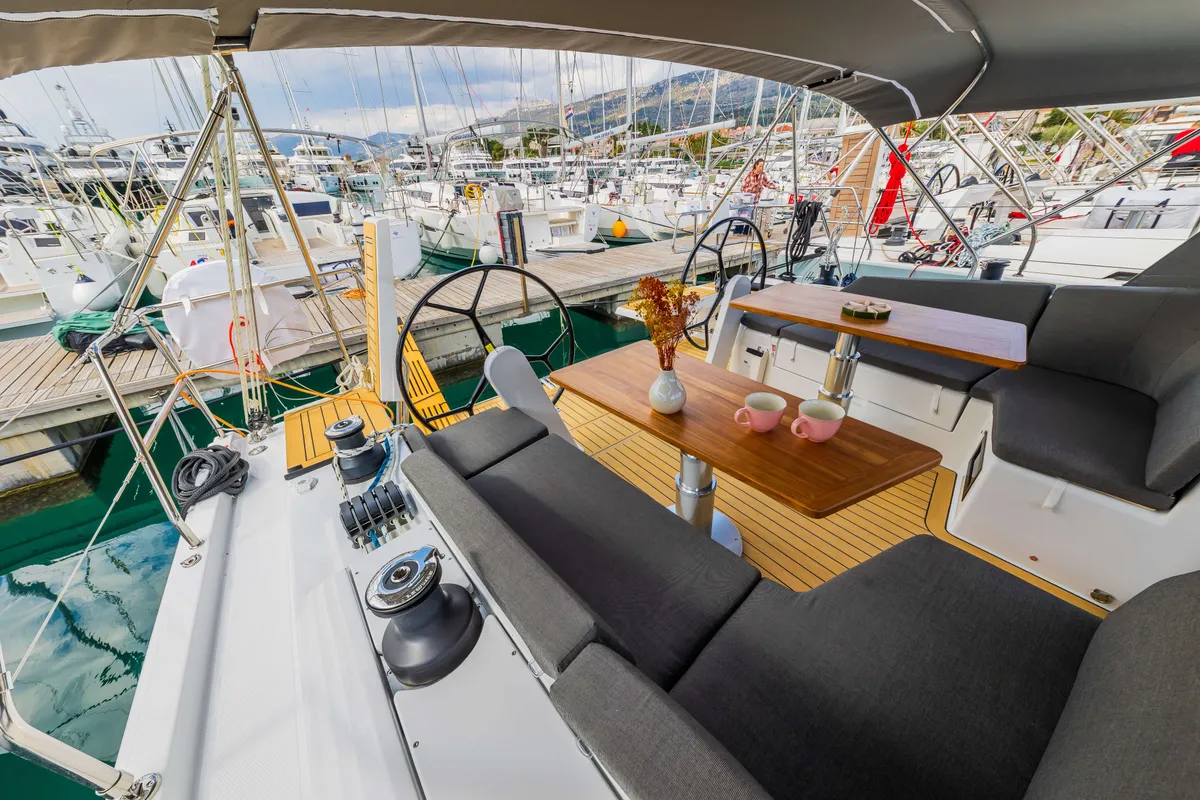 Spark, a Hanse 410 sailboat at Šibenik, Croatia