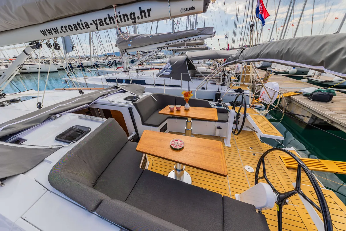 Spark, a Hanse 410 sailboat at Šibenik, Croatia