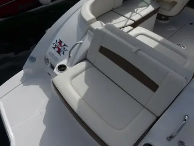 Cockpit of Triple X, a Chaparral 225 SSi Cuddy motorboat at Tribunj, Croatia