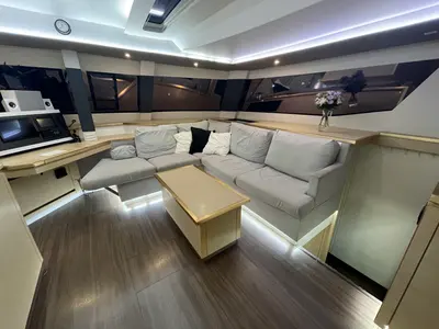 Salon of Lamela, a Fountaine Pajot Saba 50 catamaran at Municipal Unit of Lefkada, Greece
