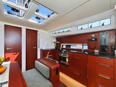 Galley of I'm Alone, a Hanse 460 sailboat at Pirovac, Croatia