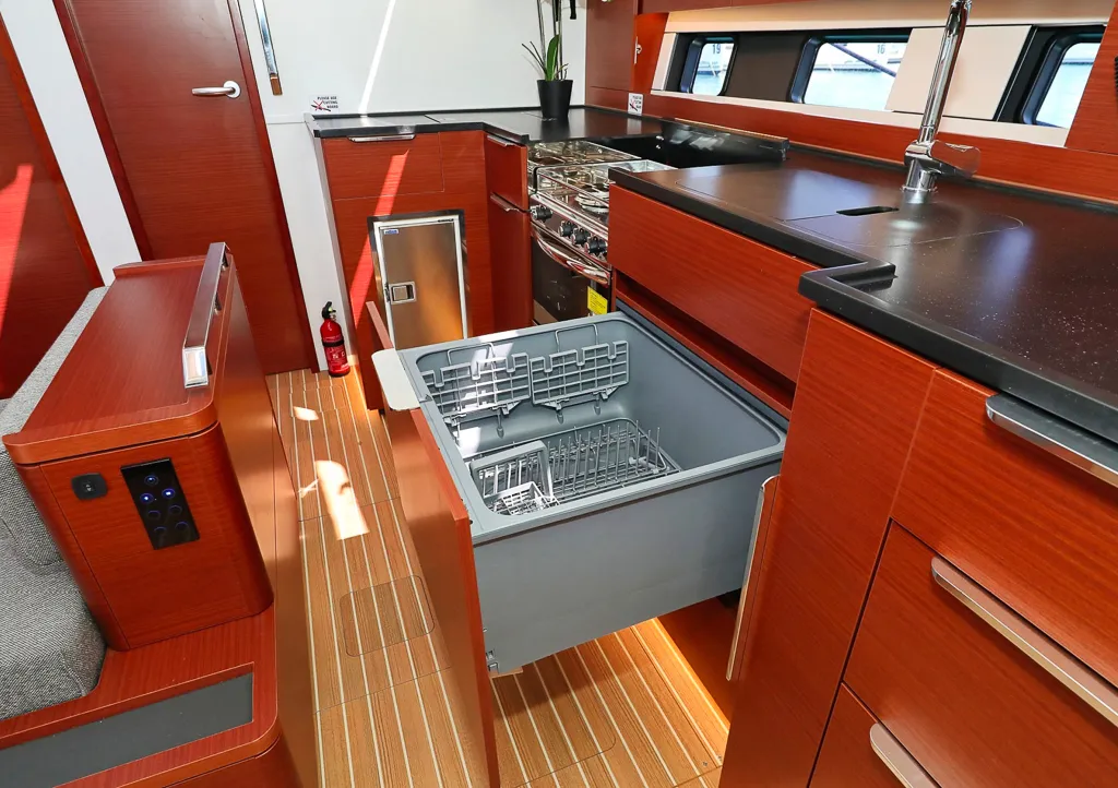 Galley of I'm Alone, a Hanse 460 sailboat at Pirovac, Croatia