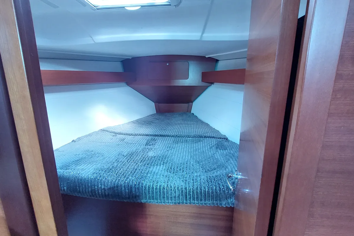 Cabin on Caprice 2, a Dufour 335 Grand Large sailboat at Rosignano Solvay, Italy