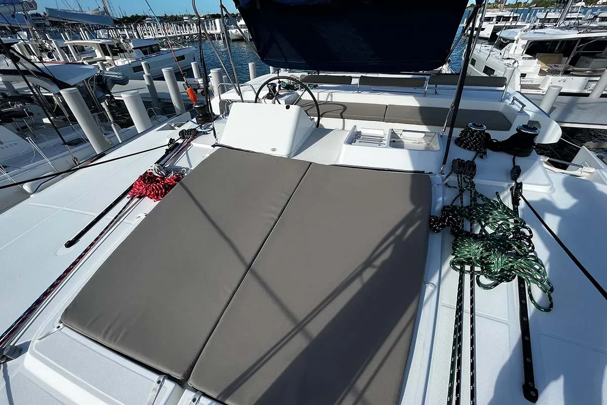 Cristal , a Lagoon 450 F catamaran at Central Abaco, Bahamas