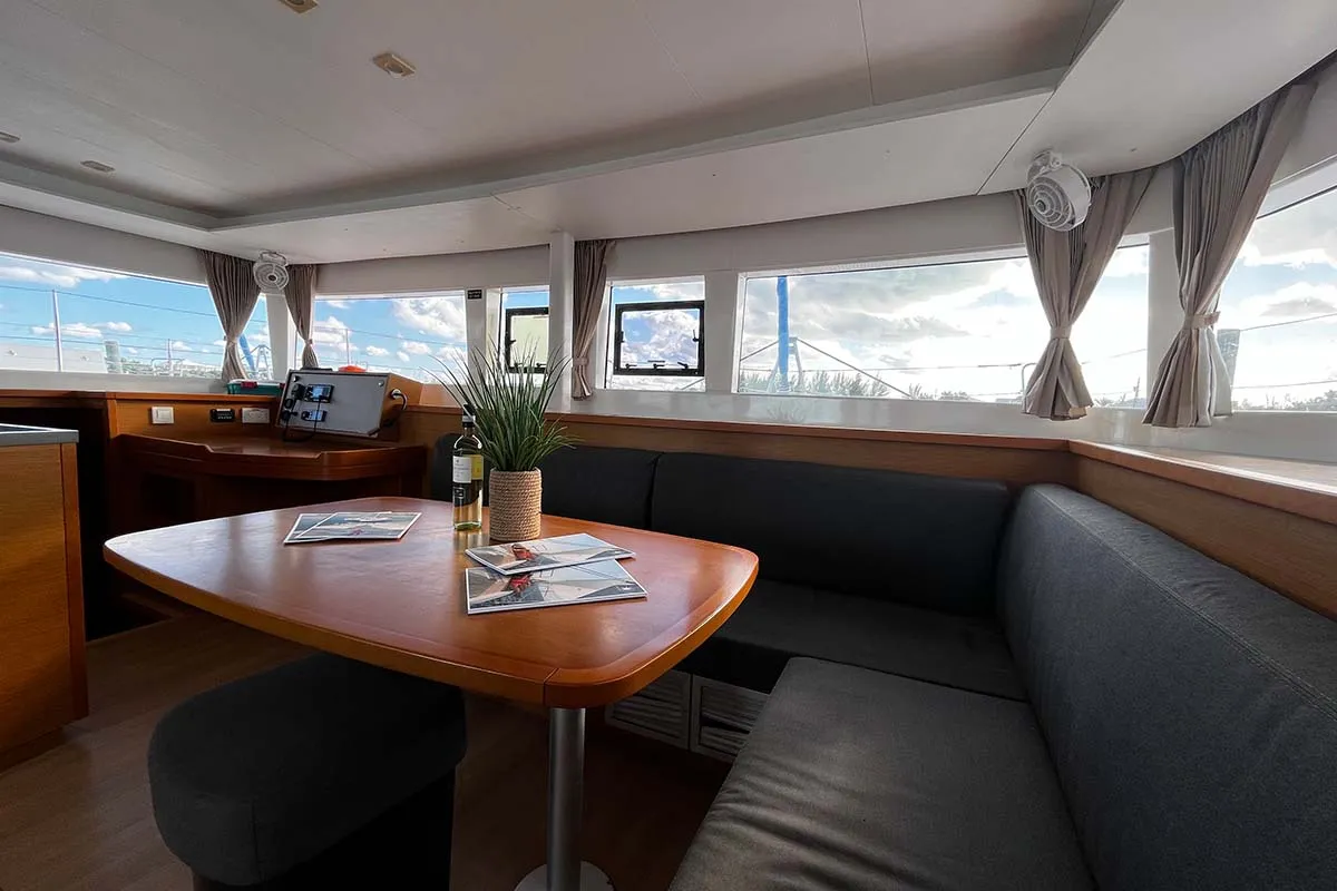 Cristal , a Lagoon 450 F catamaran at Central Abaco, Bahamas