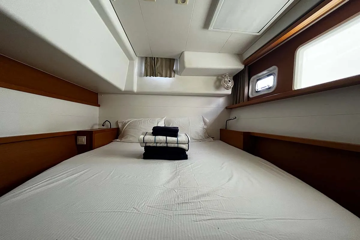 Cristal , a Lagoon 450 F catamaran at Central Abaco, Bahamas