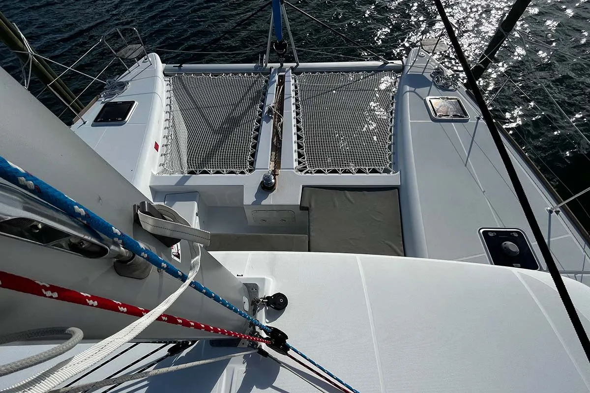 Cristal , a Lagoon 450 F catamaran at Central Abaco, Bahamas