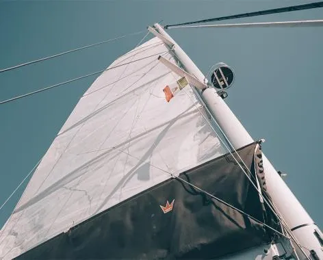 Lady G, a Lagoon 51 catamaran at Salerno, Italy