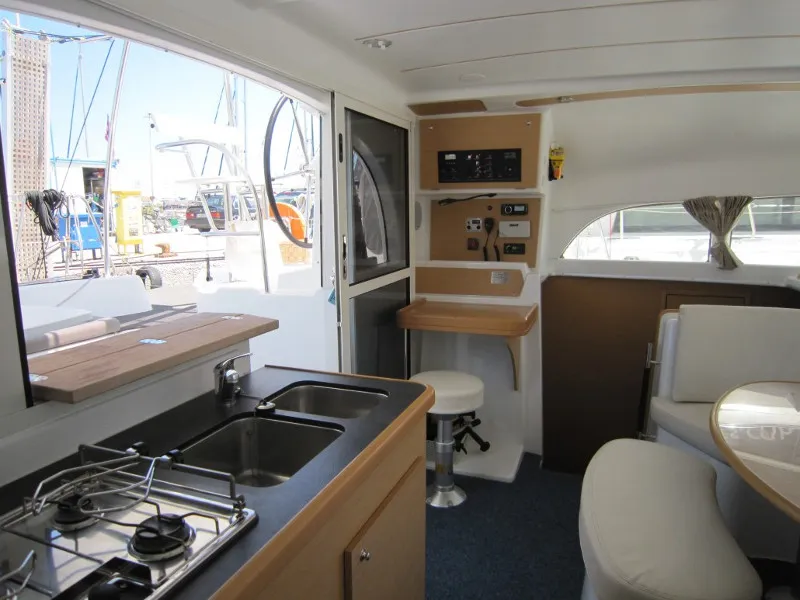 Galley of ThunderCat, a Lagoon 380 catamaran at Lavreotiki Municipal Unit, Greece