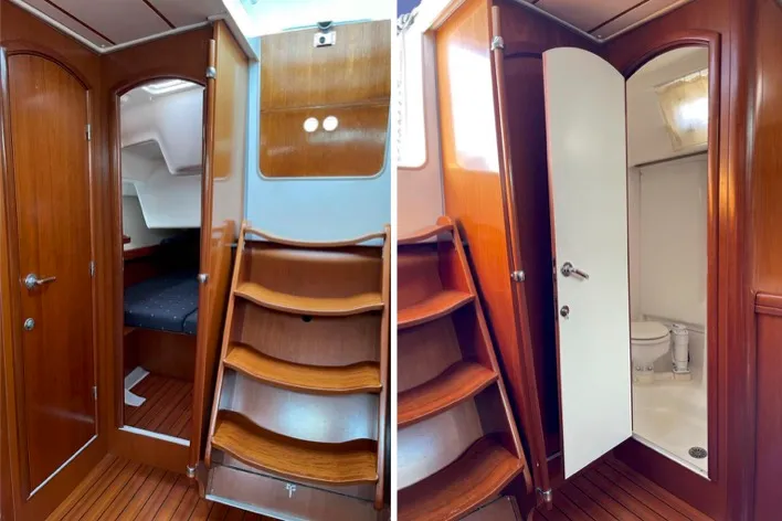 Rashomon, a Beneteau Oceanis 473 sailboat at Nettuno, Italy