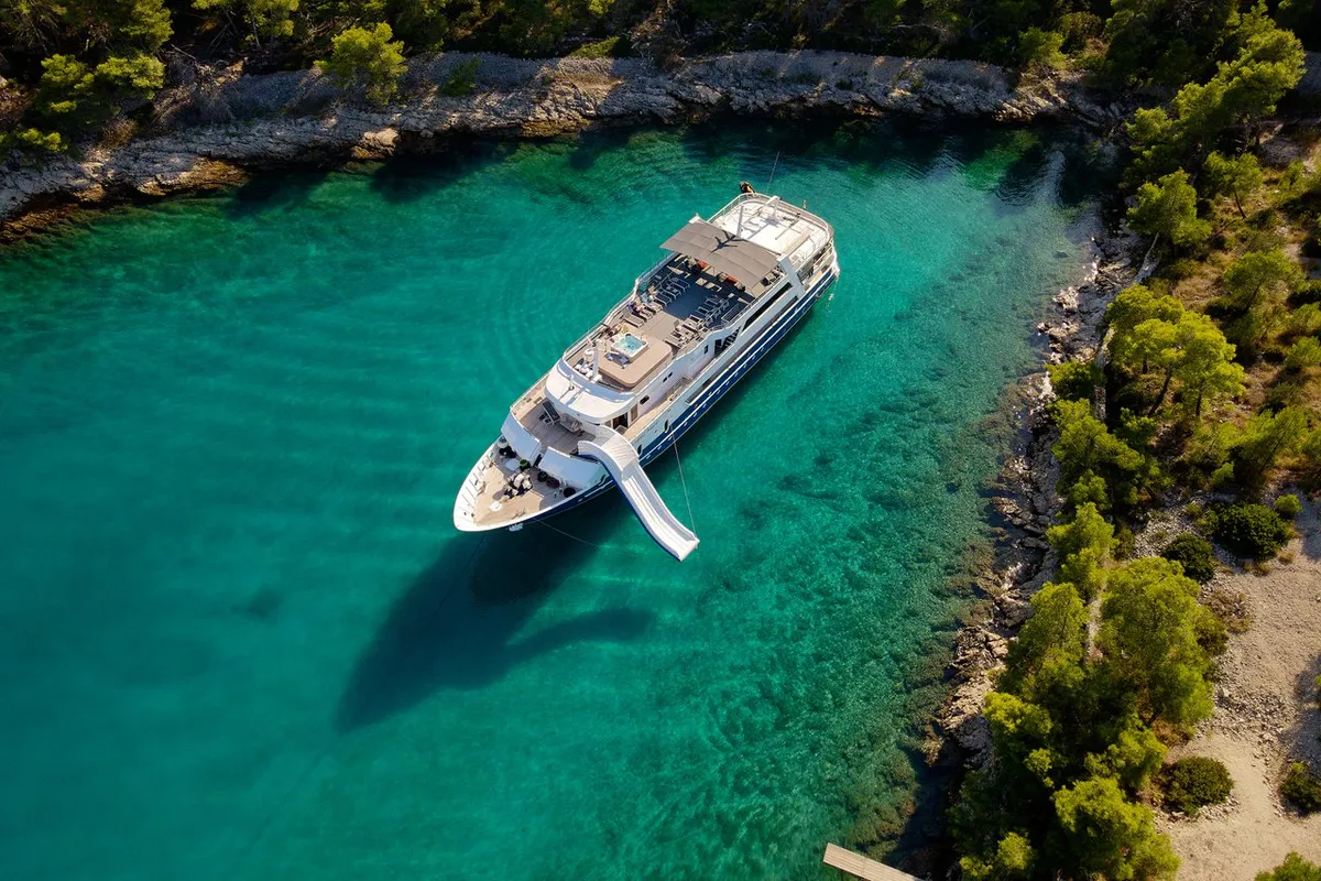 Exterior view of Lupus Mare, a Custom Made Lupus Mare motorboat at Split, Croatia