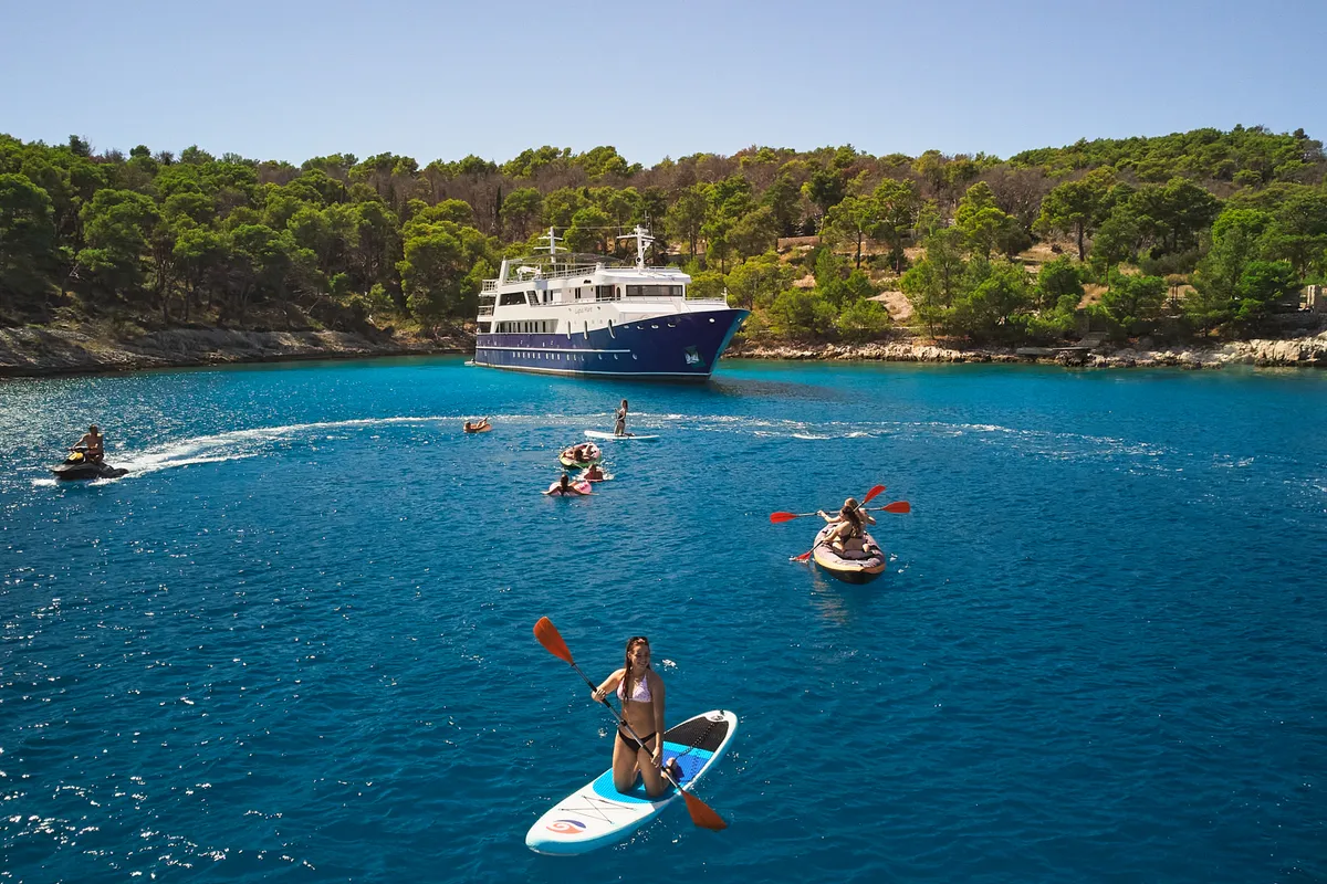 Exterior view of Lupus Mare, a Custom Made Lupus Mare motorboat at Split, Croatia