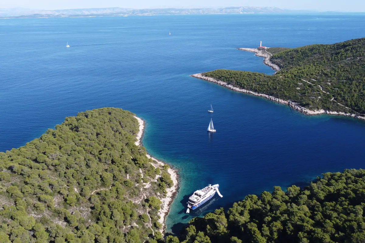 Exterior view of Lupus Mare, a Custom Made Lupus Mare motorboat at Split, Croatia