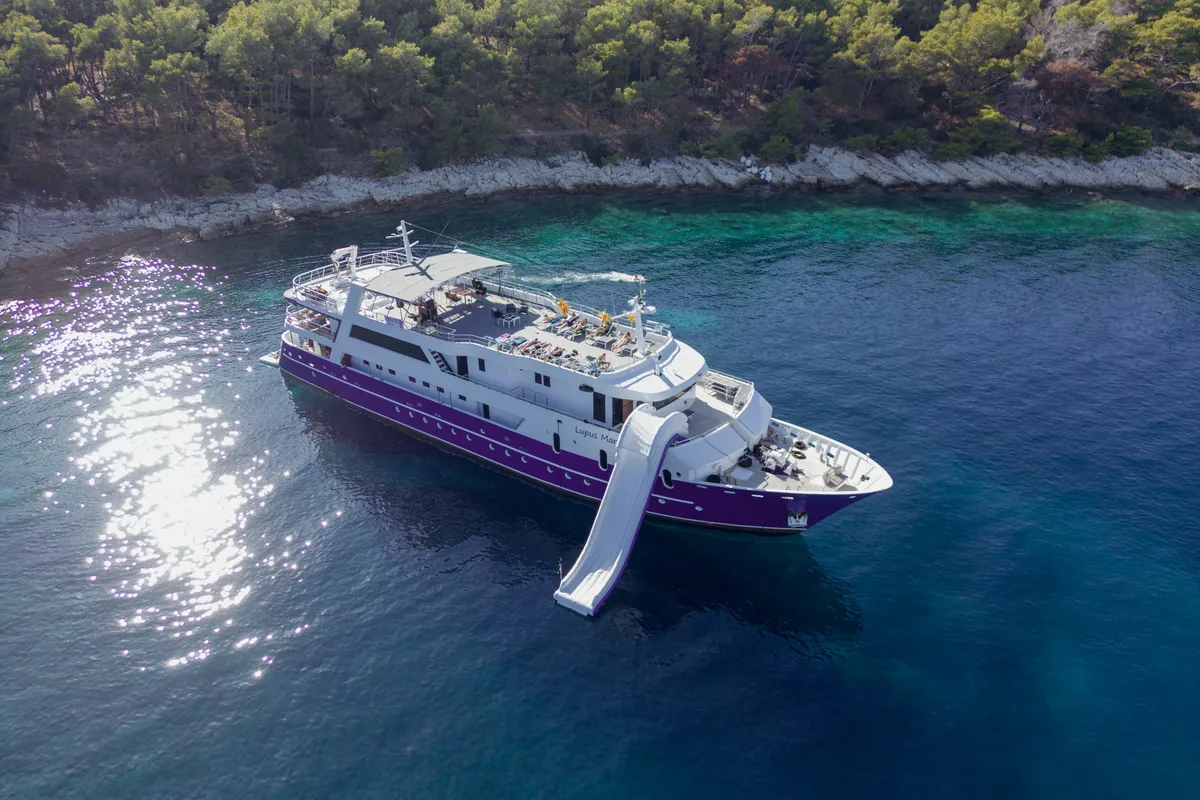 Exterior view of Lupus Mare, a Custom Made Lupus Mare motorboat at Split, Croatia