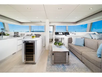 Galley of Solitaire, a Sunreef 50 catamaran at Grad Kaštela, Croatia