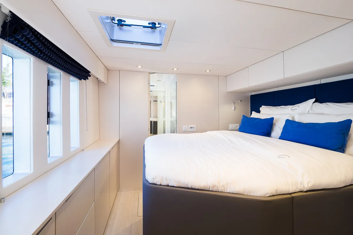 Cabin on Solitaire, a Sunreef 50 catamaran at Grad Kaštela, Croatia