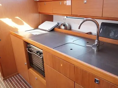 Galley of Hermes, a Bavaria Cruiser 41 sailboat at Thessaloniki, Greece