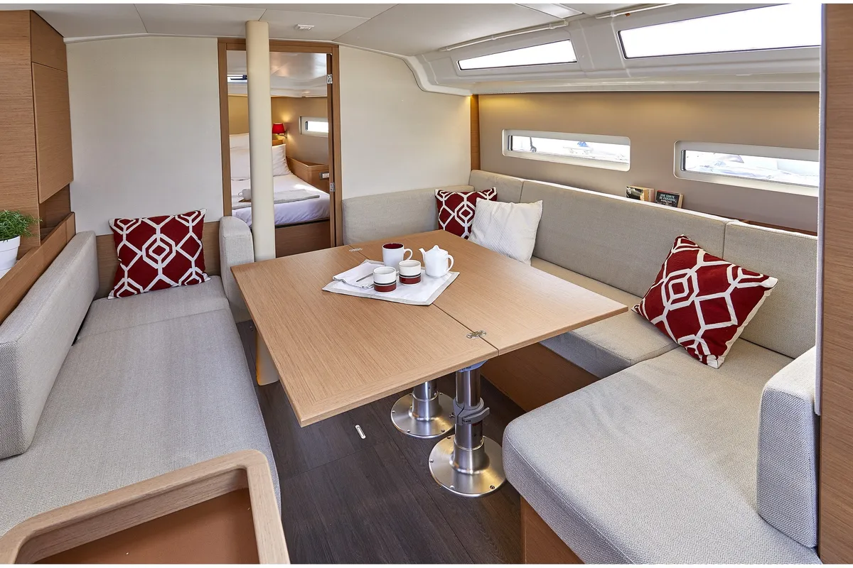 Salon of Magic Moments, a Jeanneau Sun Odyssey 410 sailboat at Grad Pula, Croatia