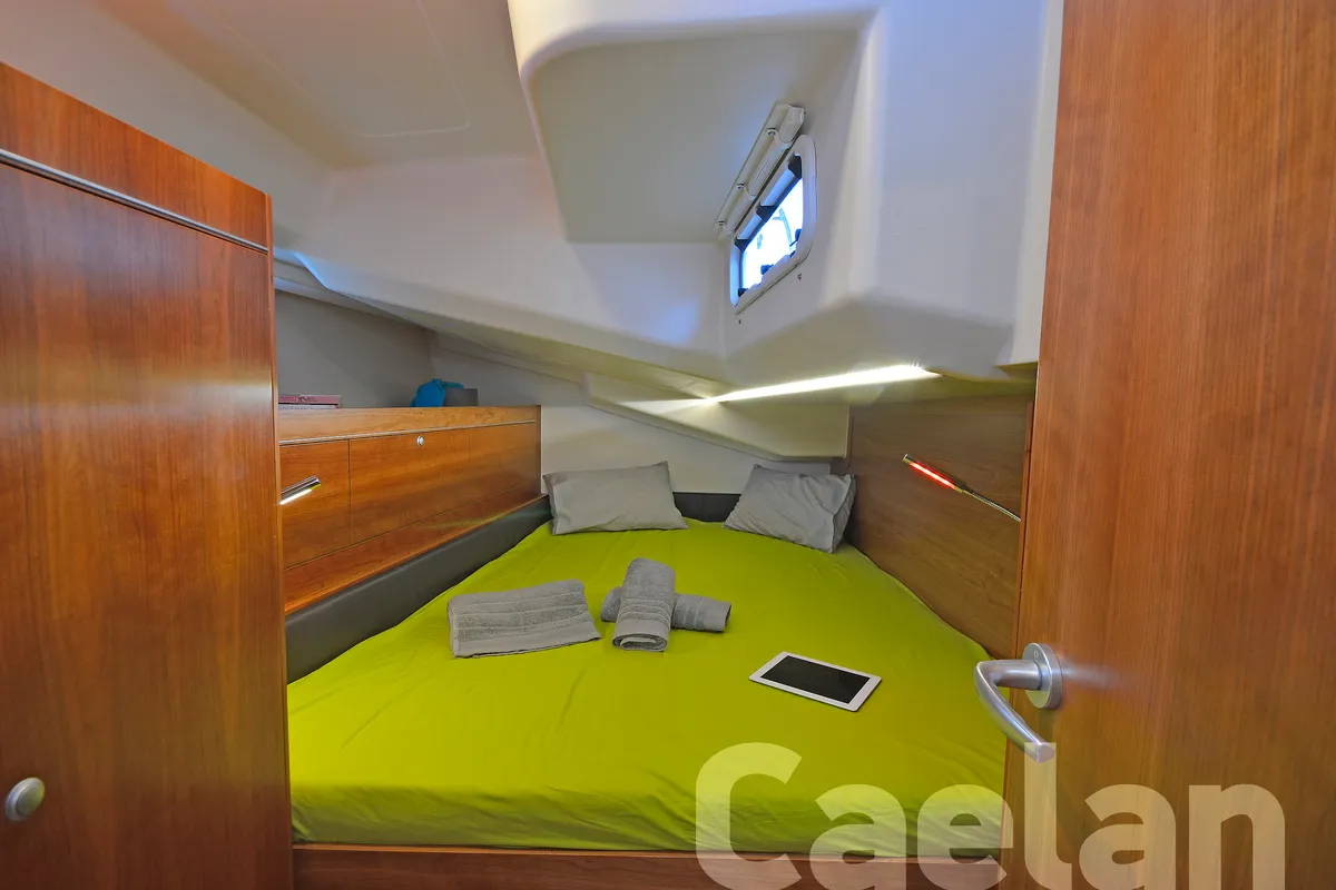 Cabin on Kimi, a Hanse 505 sailboat at Kos, Greece