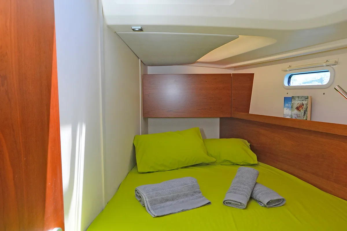 Cabin on Kimi, a Hanse 505 sailboat at Kos, Greece